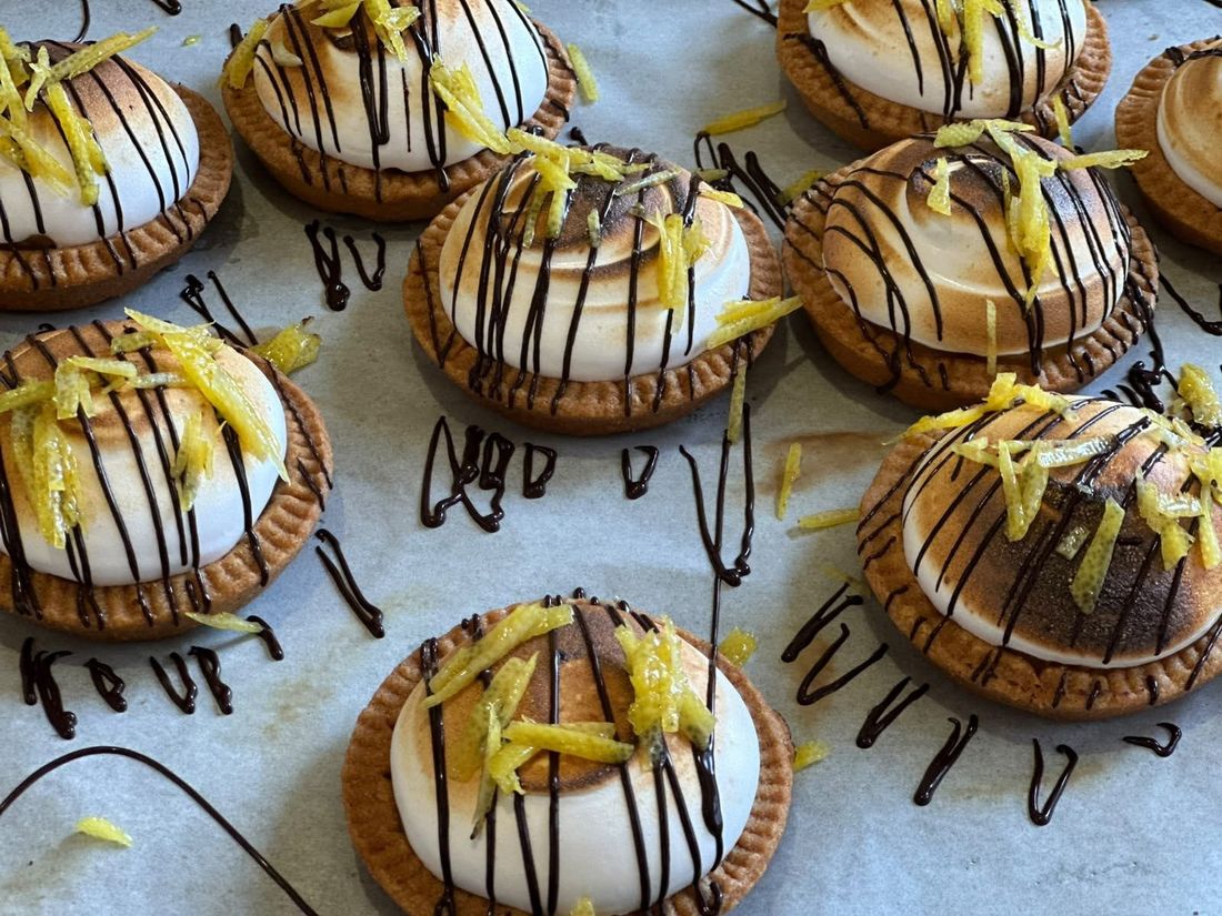 Tartellette meringa e cioccolato